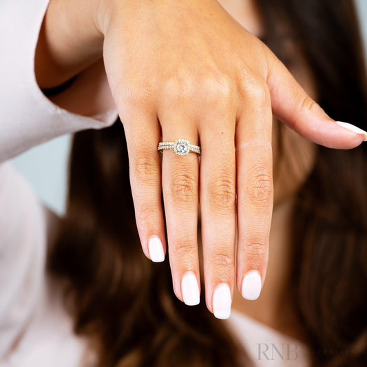 Cushion Halo Diamond Ring