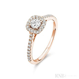 Cushion Halo Diamond Ring