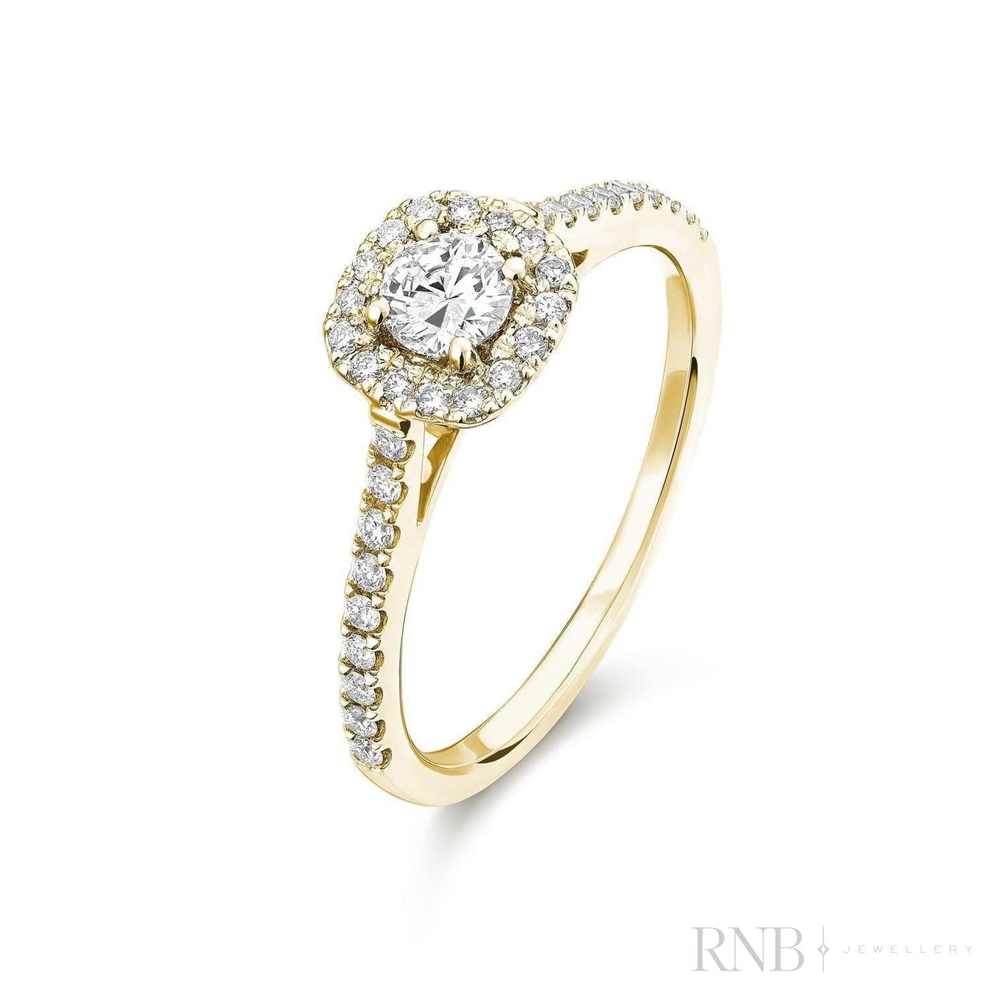 Cushion Halo Diamond Ring