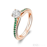 Faith Signature Emerald and Diamond Ring