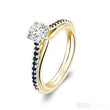 Faith Signature Blue Sapphire and Diamond Ring