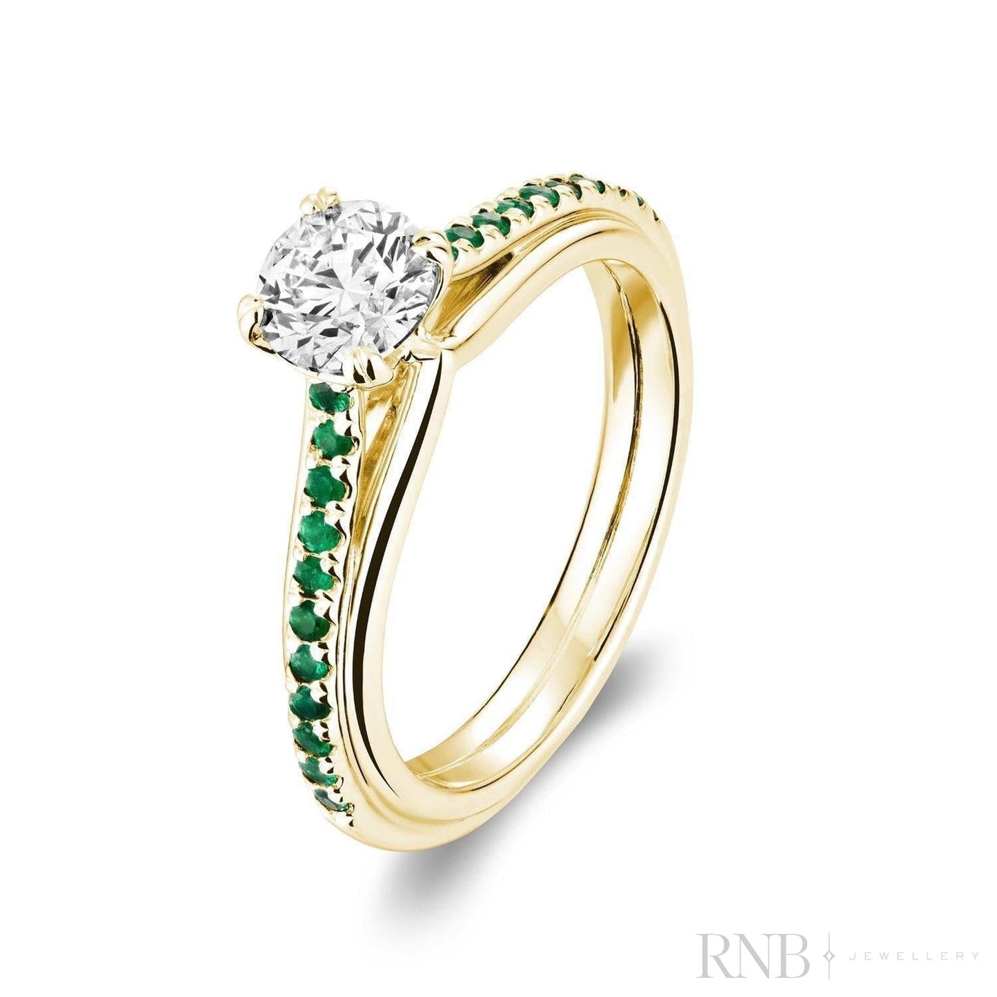 Faith Signature Emerald and Diamond Ring