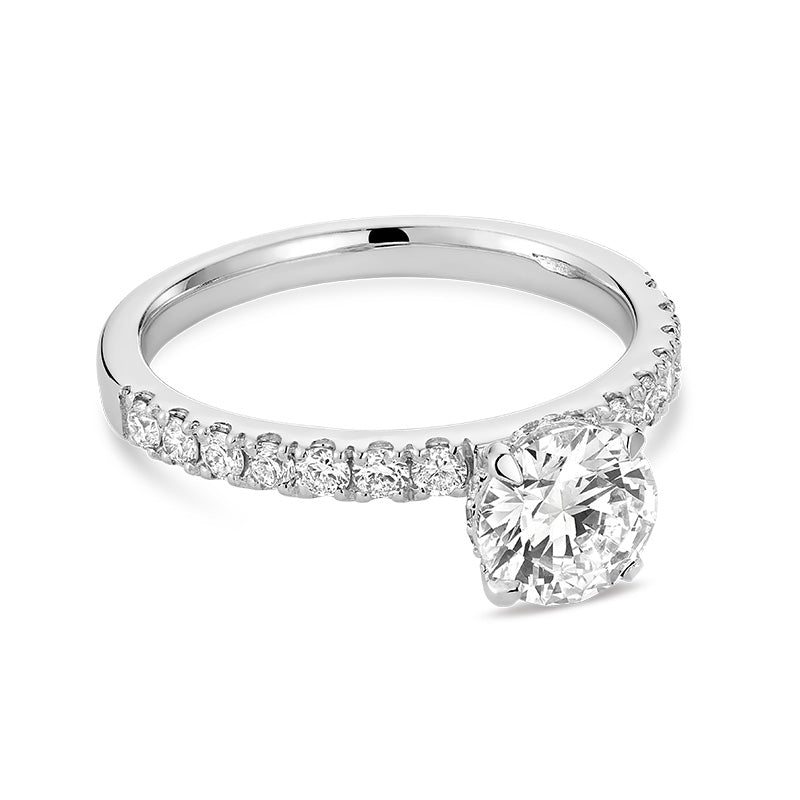Lab Grown Halo Diamond Ring