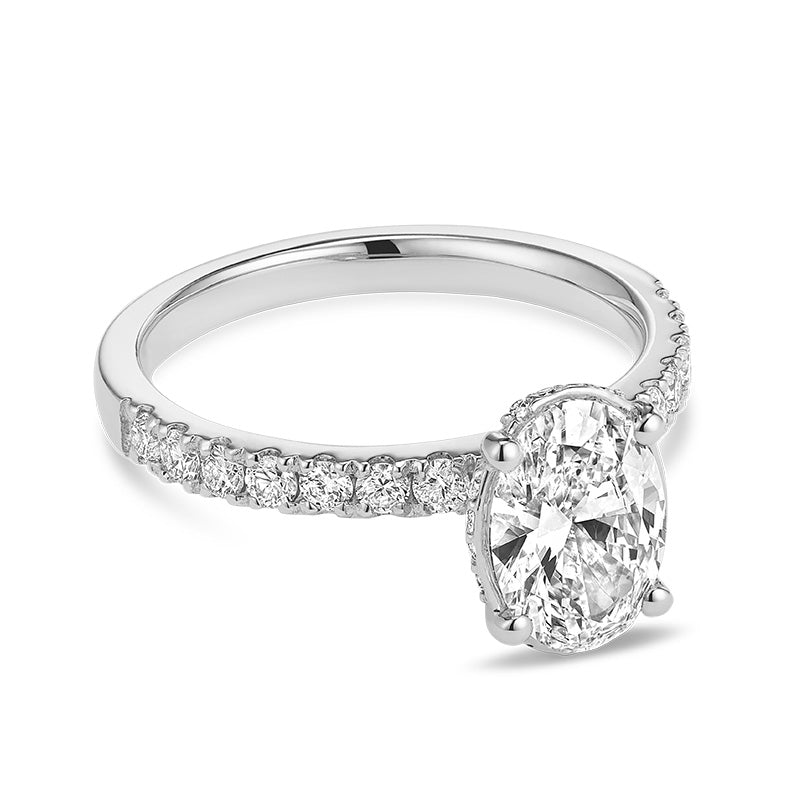 Lab Grown Oval Diamond Ring