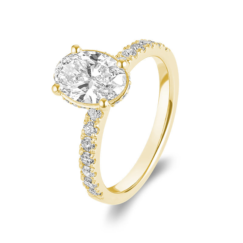 Lab Grown Oval Diamond Ring