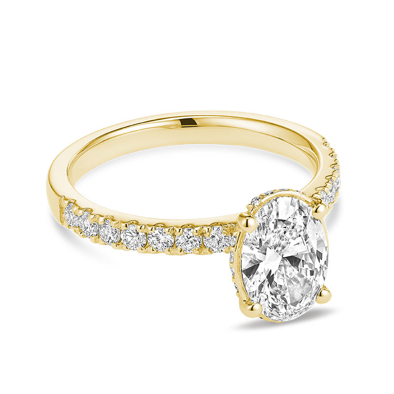 Lab Grown Oval Diamond Ring