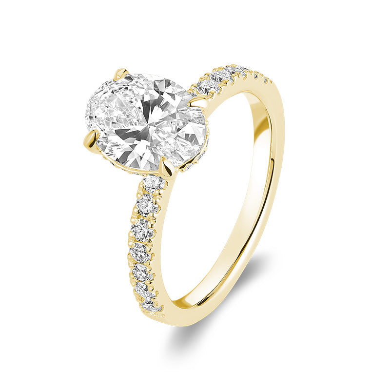 Lab Grown Oval Diamond Ring