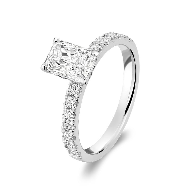 Lab Grown Radiant Diamond Ring