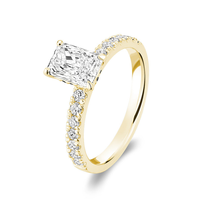 Lab Grown Radiant Diamond Ring