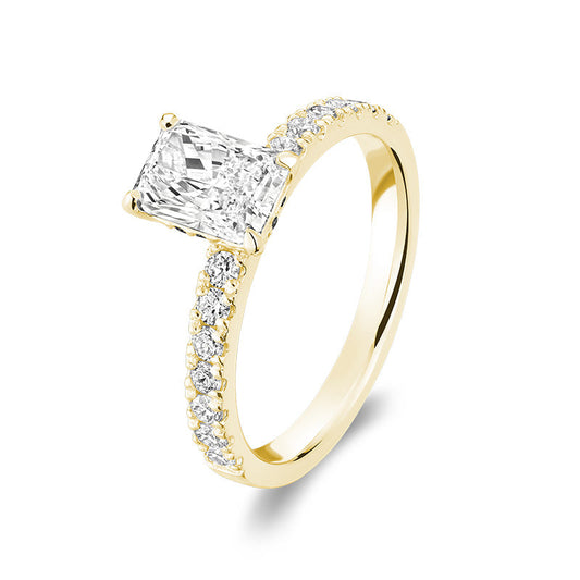 Lab Grown Radiant Diamond Ring