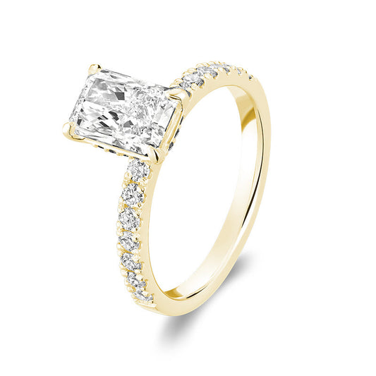 Lab Grown Radiant Diamond Ring