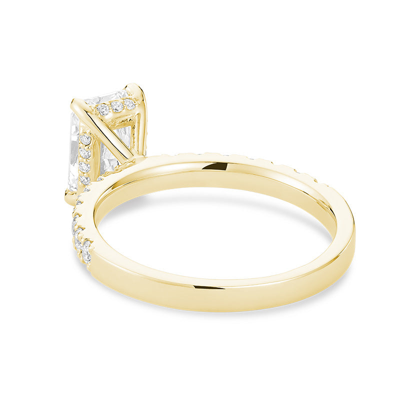 Lab Grown Radiant Diamond Ring