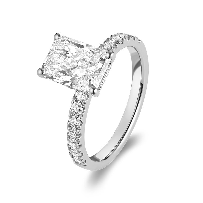 Lab Grown Radiant Diamond Ring