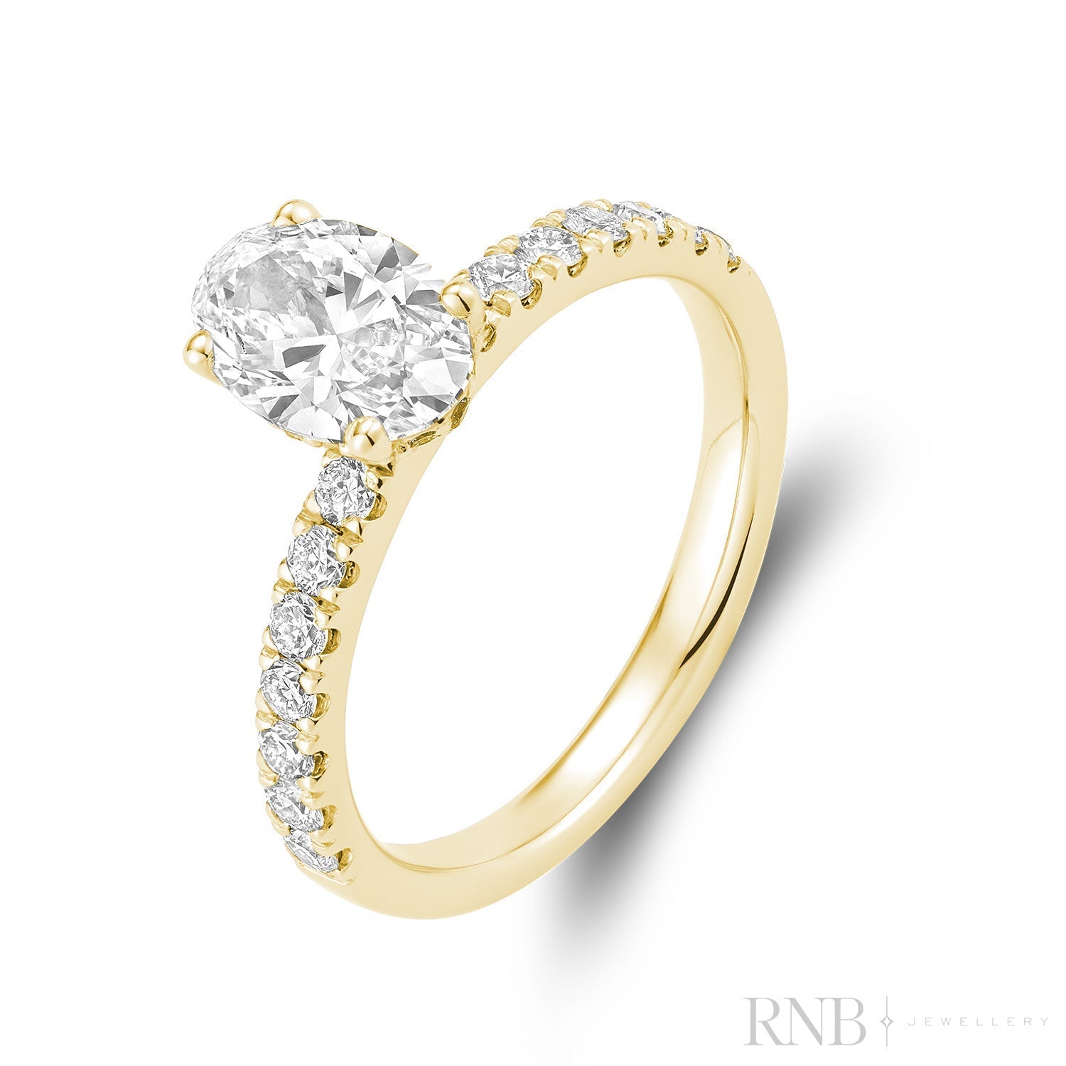 Lab Grown Oval Diamond Ring