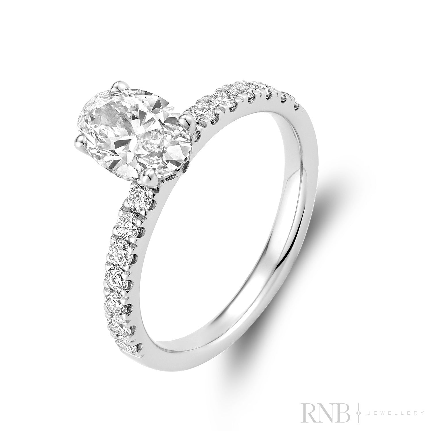 Lab Grown Oval Diamond Ring