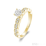 Marquise Illusion Diamond Engagement Ring-RNB Jewellery