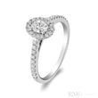 Oval Halo Diamond Engagement Ring-RNB Jewellery