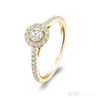 Round Halo Diamond Engagement Ring