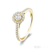 Round Halo Diamond Engagement Ring-RNB Jewellery