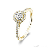 Round Halo Diamond Engagement Ring-RNB Jewellery