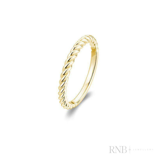 Bridal Gold Rope Ring