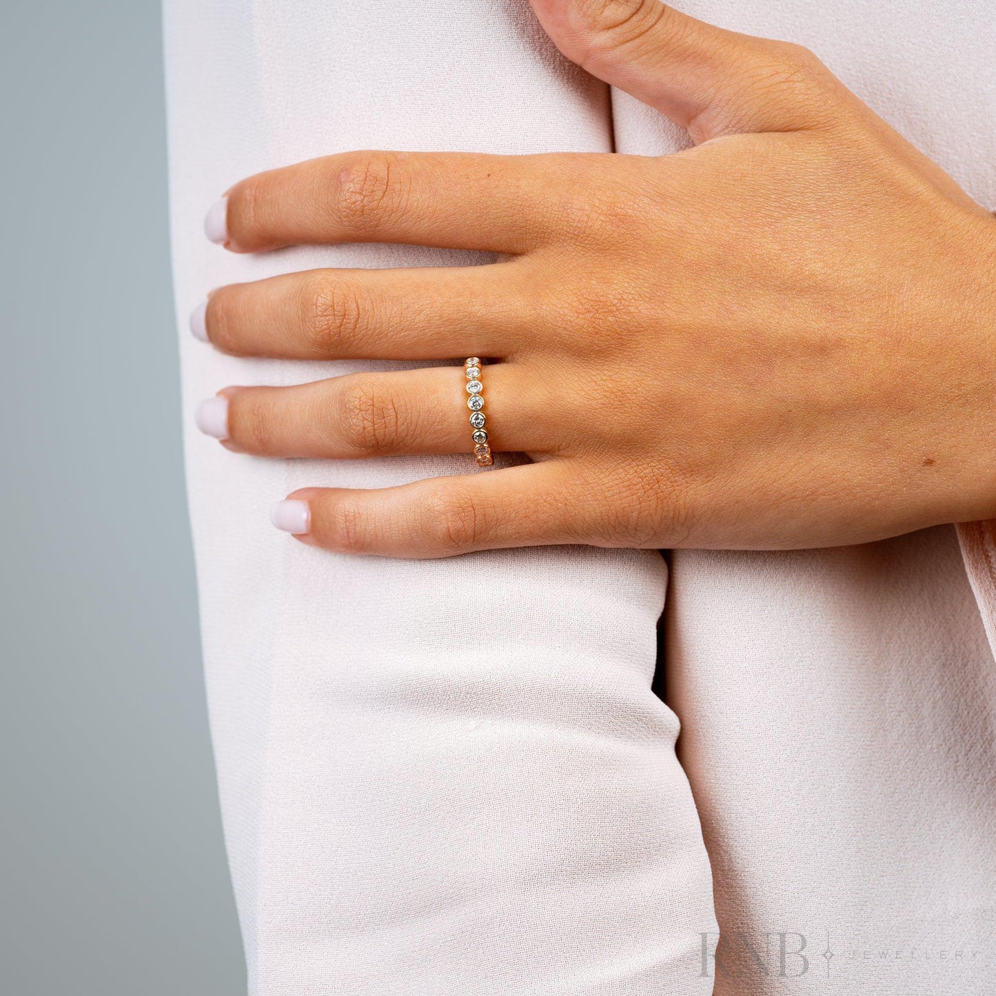 Semi Eternity Bezel Diamond RIng