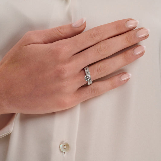 Lab Grown Halo Diamond Ring