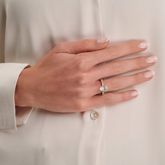 Lab Grown Oval Diamond Ring