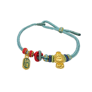 24 Gold Bracelet (Lady Buddha, lucky charm)