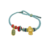 24 Gold Bracelet (Lady Buddha, lucky charm)