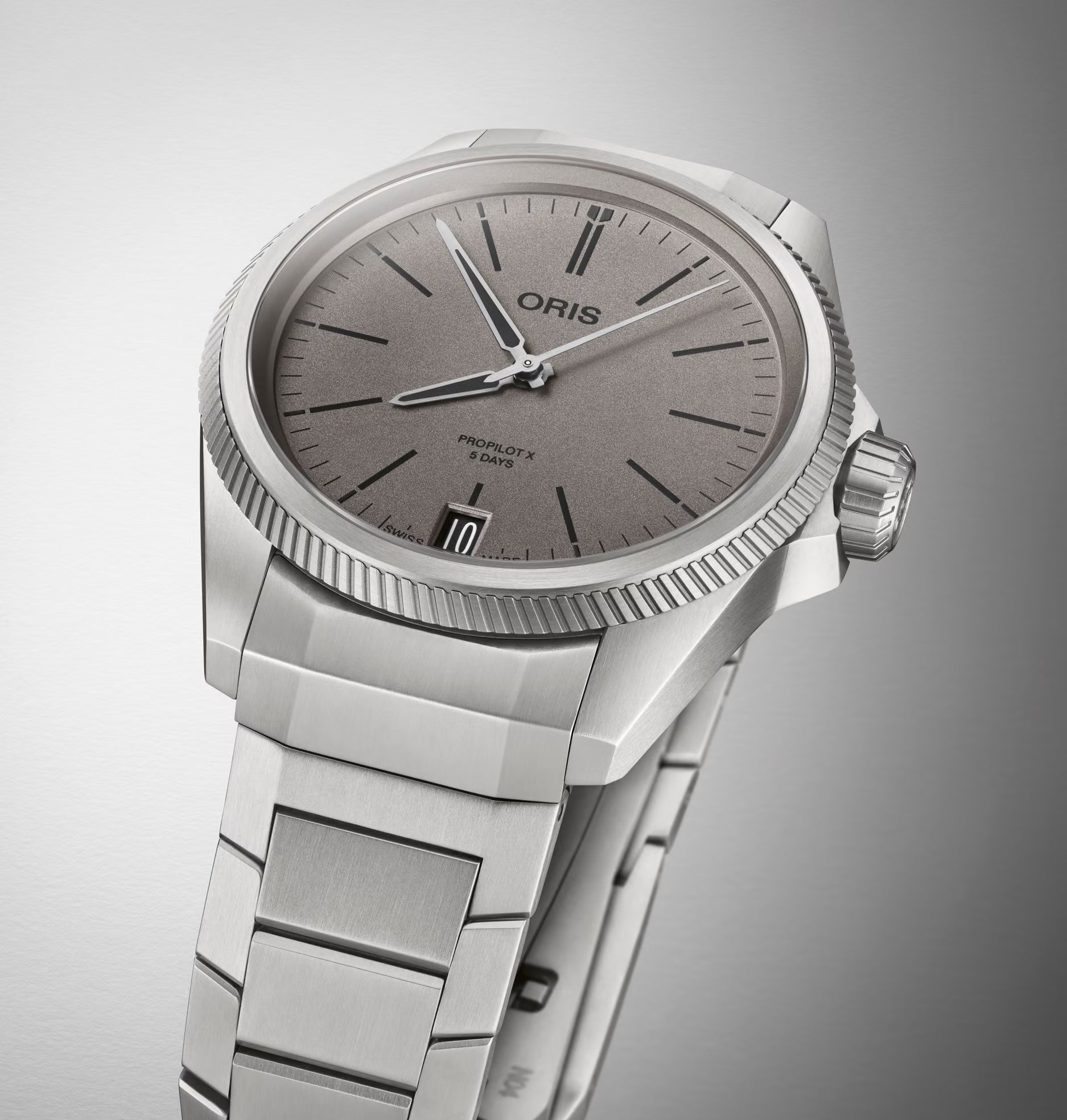 Oris ProPilot X Calibre 400 Grey Dial 01 400 7778 7153-07 7 20 01TLC
