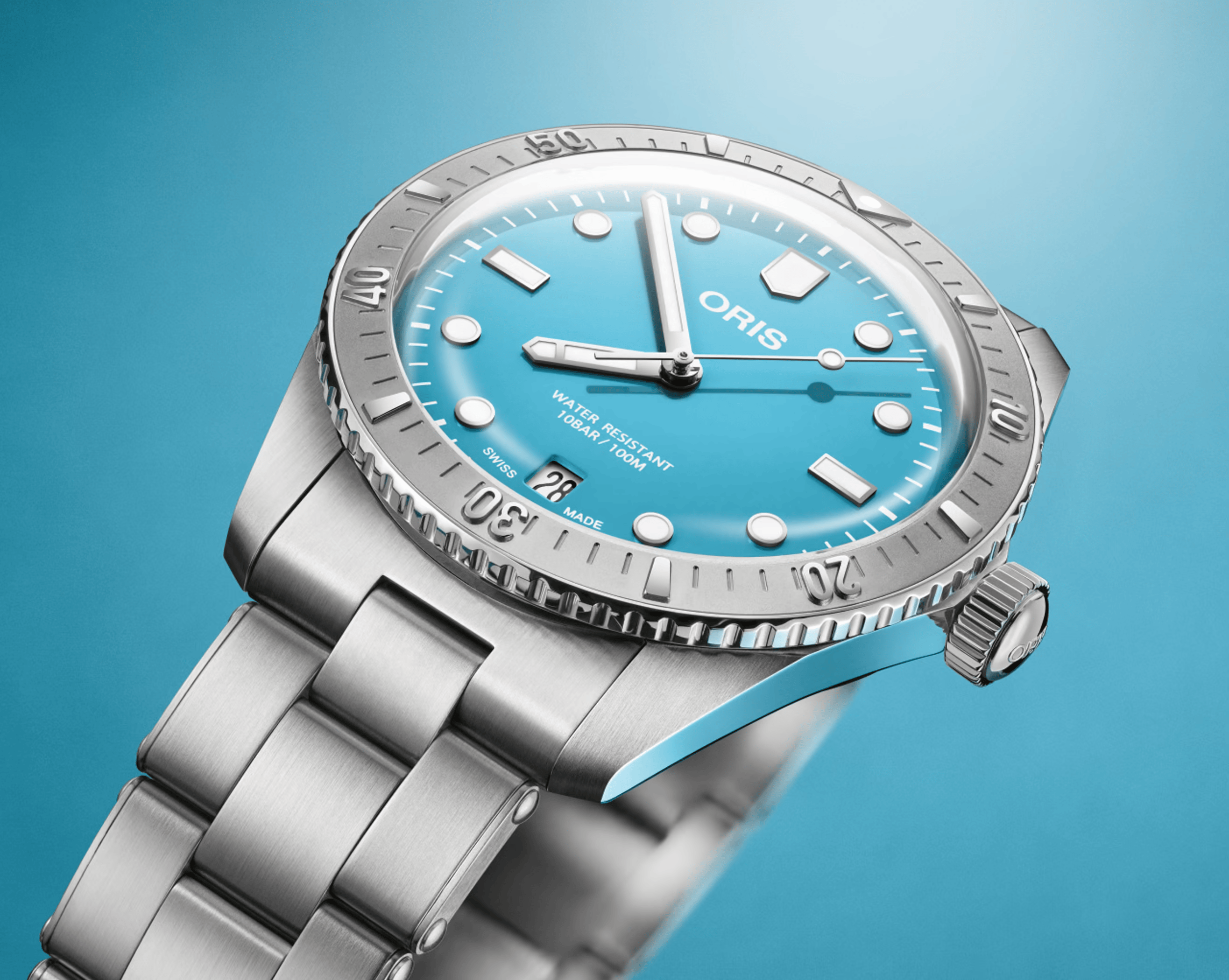 Oris Divers Sixty-Five 38 Cotton Candy 01 733 7771 4055-07 8 19 18