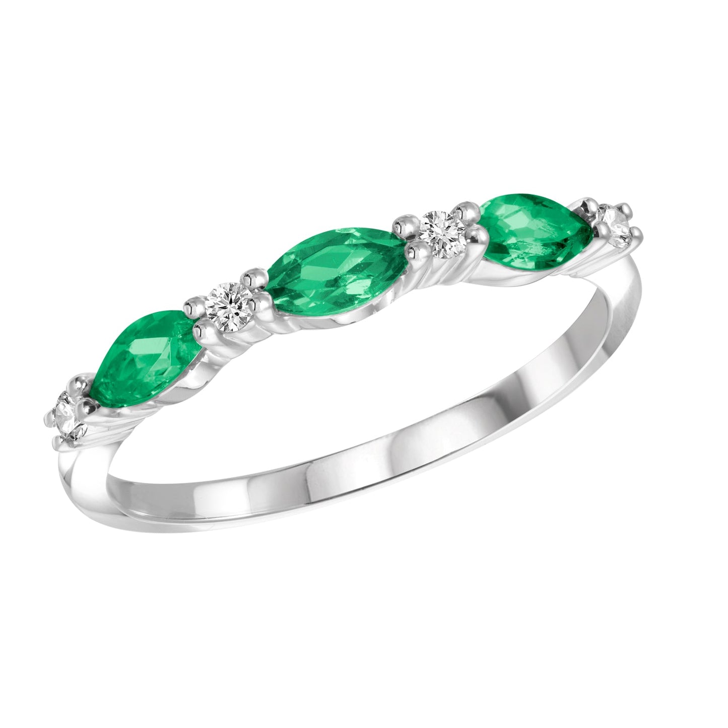 Emerald and Diamond Ring