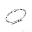 Solitaire Bead Diamond Ring
