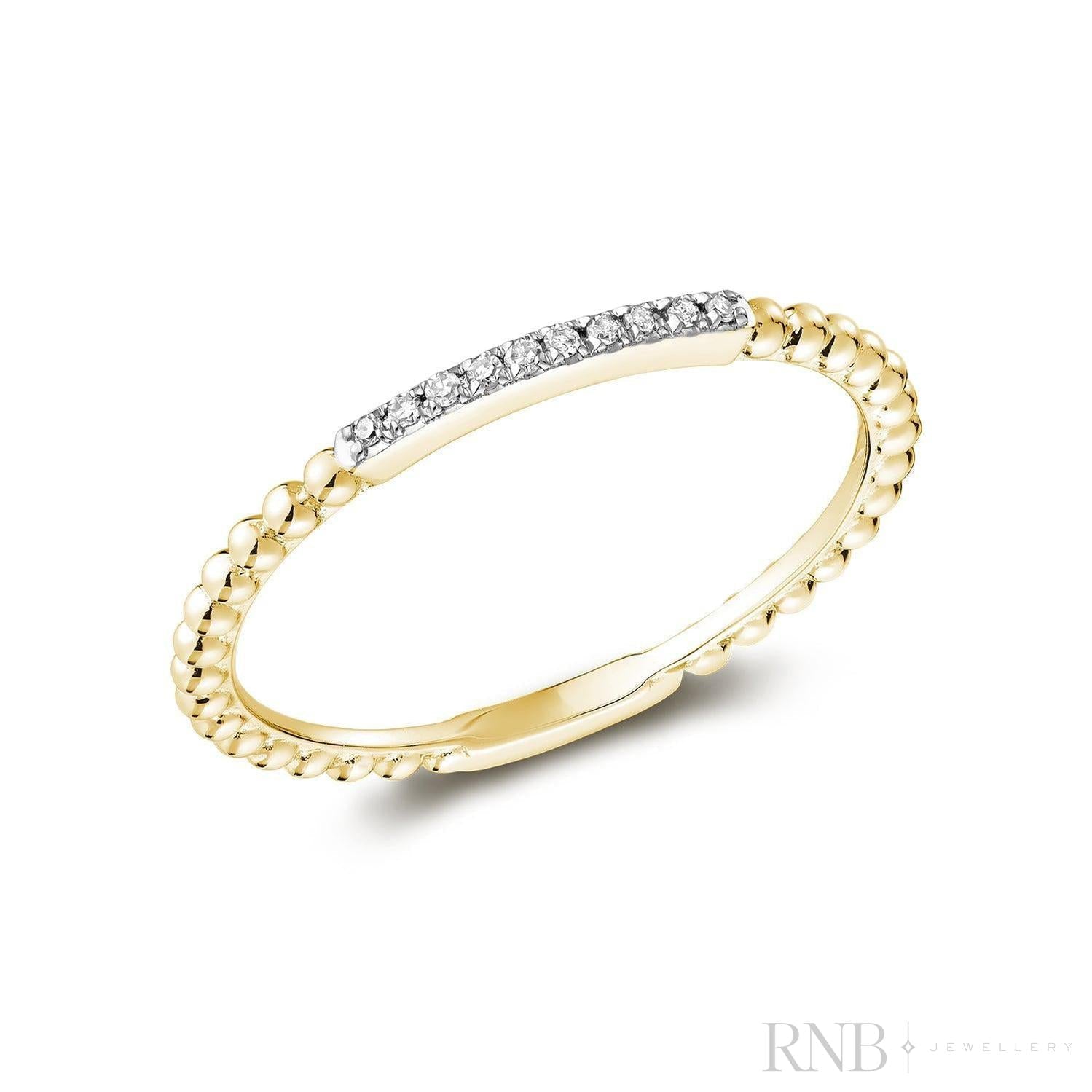 Bead Diamond Ring