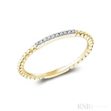 Bead Diamond Ring