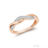 Intertwined Pave Diamond Ring