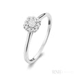 Cushion Diamond Halo Engagement Ring