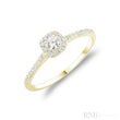 Cushion Diamond Halo Ring