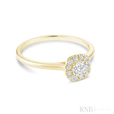 Cushion Diamond Halo Ring