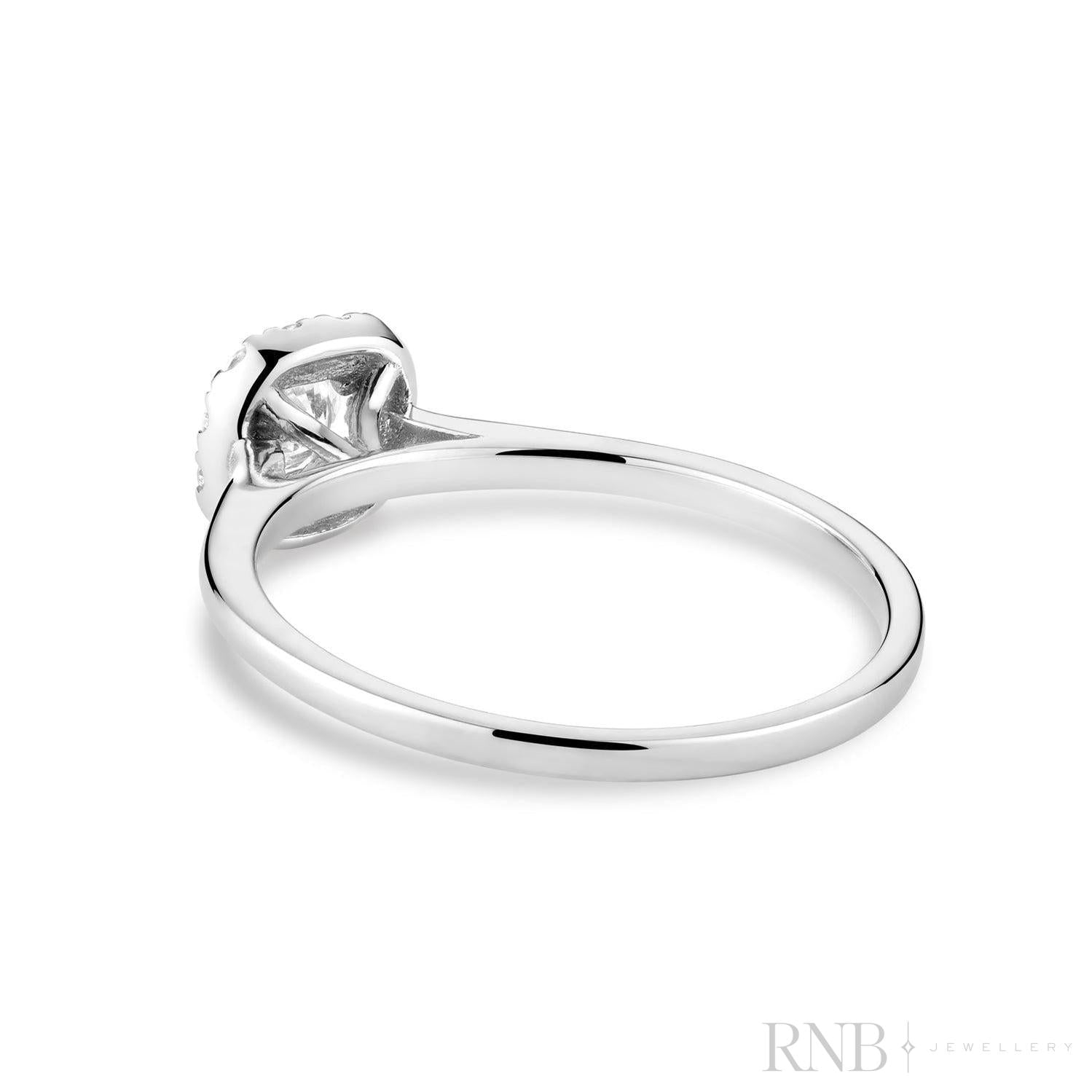 Cushion Diamond Halo Ring