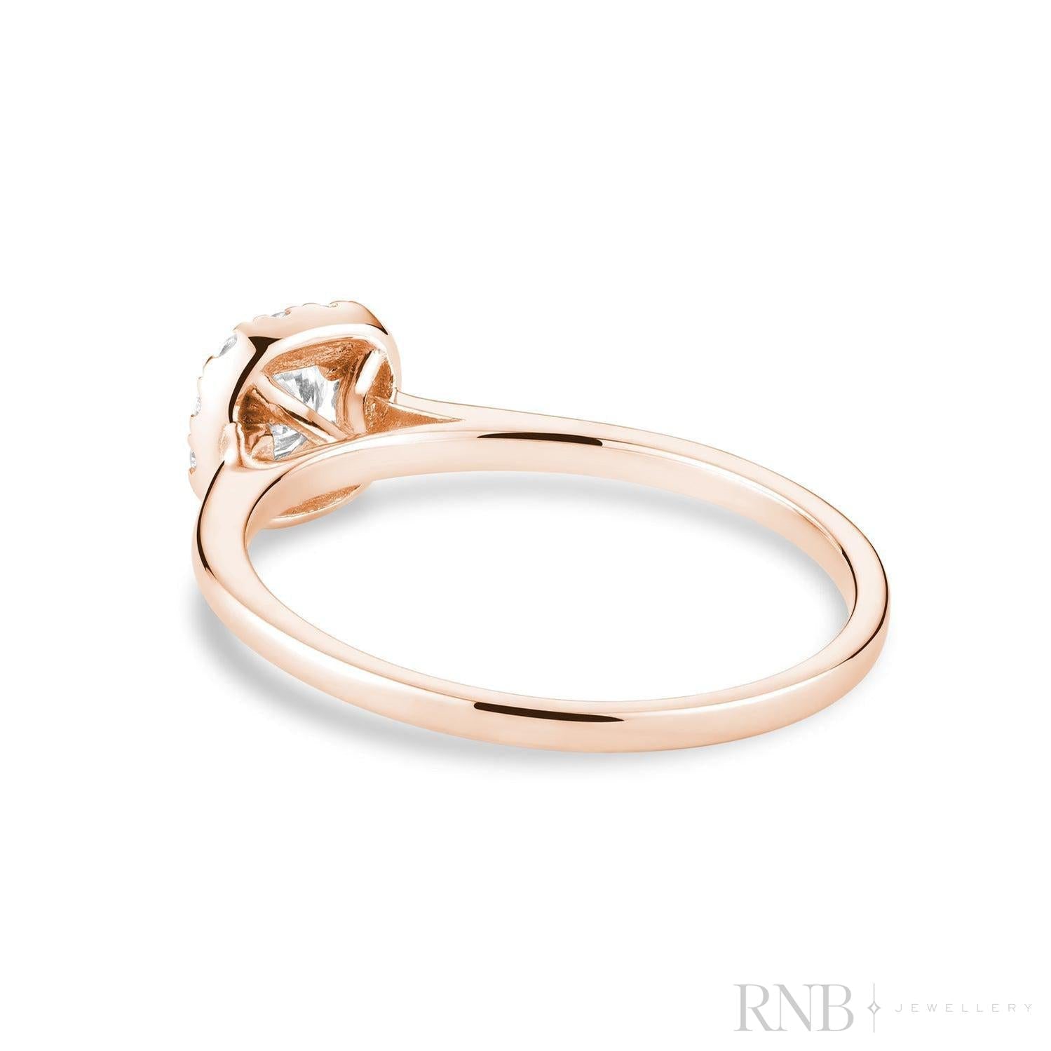 Cushion Diamond Halo Ring