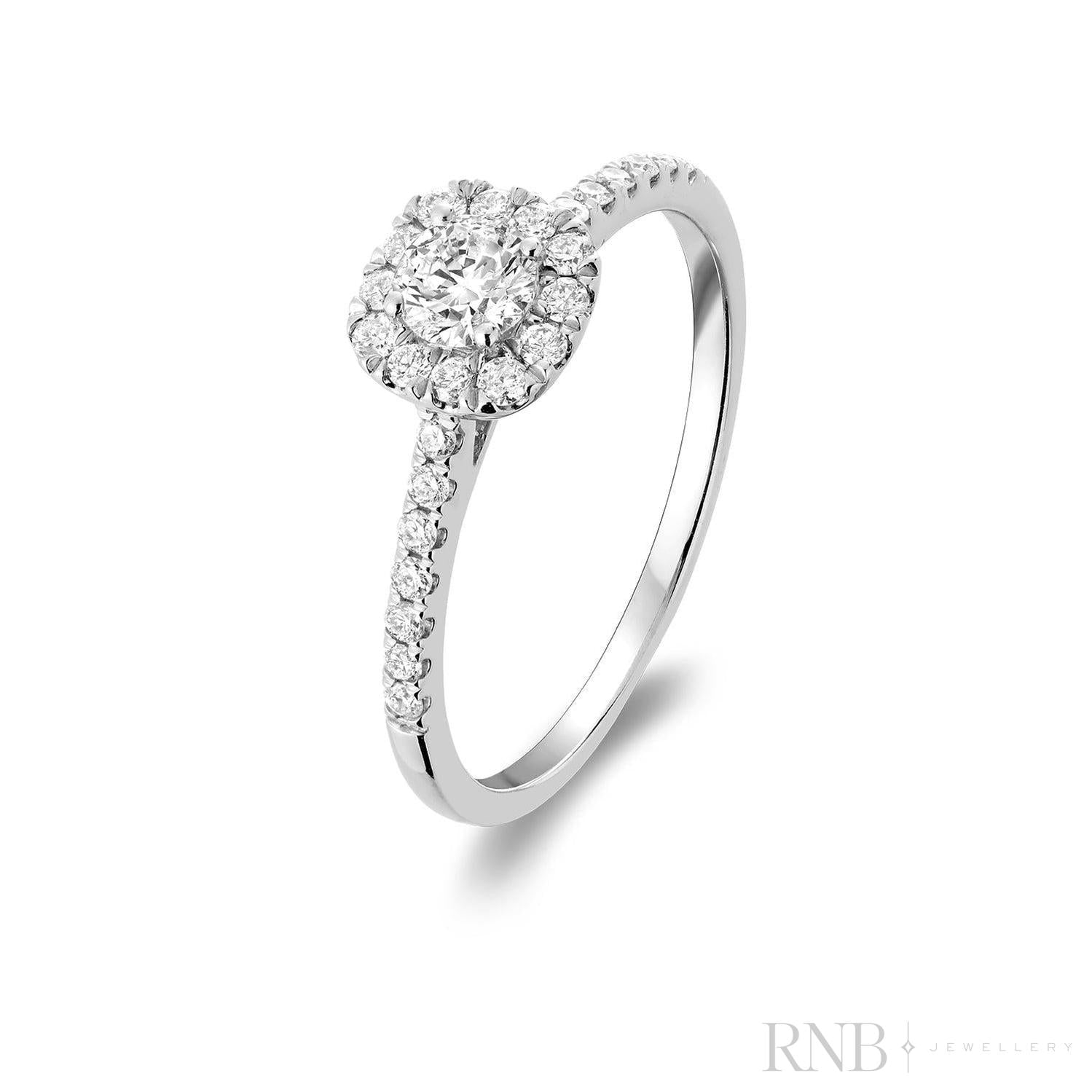 Cushion Diamond Halo Ring