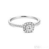 Cushion Diamond Halo Ring