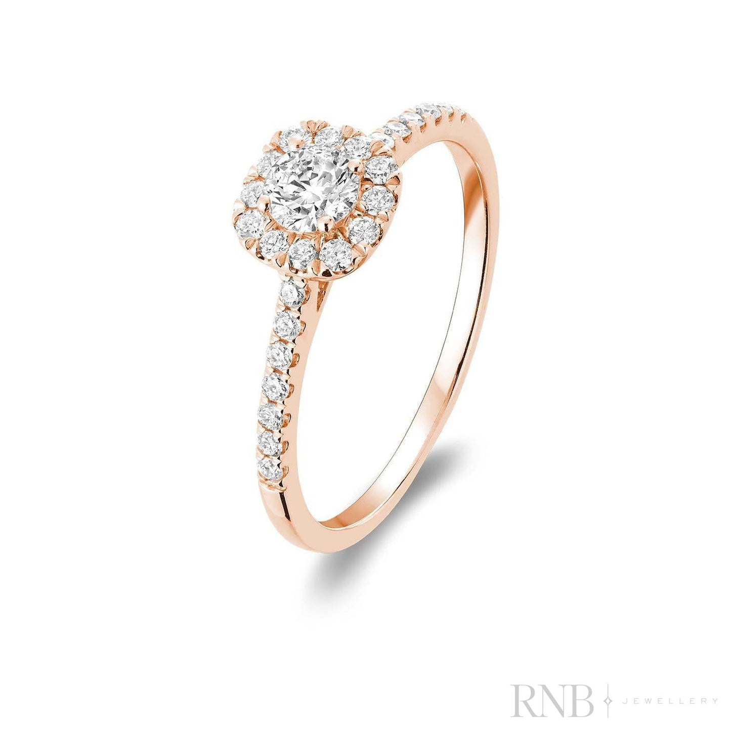 Cushion Diamond Halo Ring