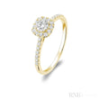 Cushion Diamond Halo Ring