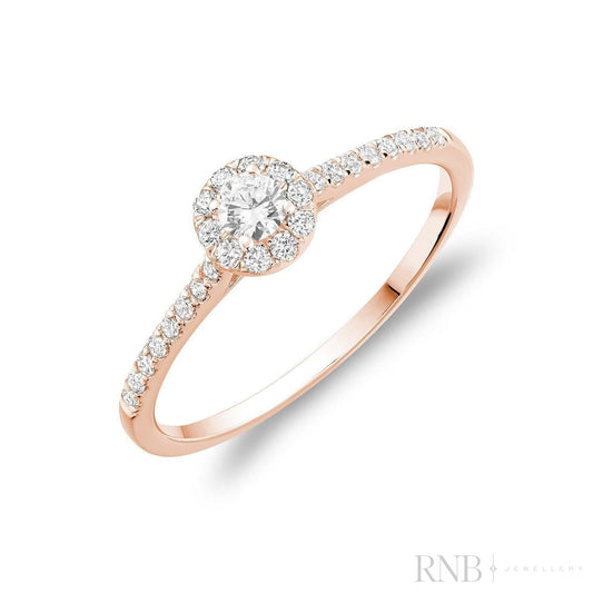 Round Diamond Halo Ring