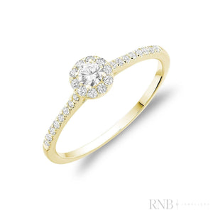 Round Diamond Halo Ring-RNB Jewellery