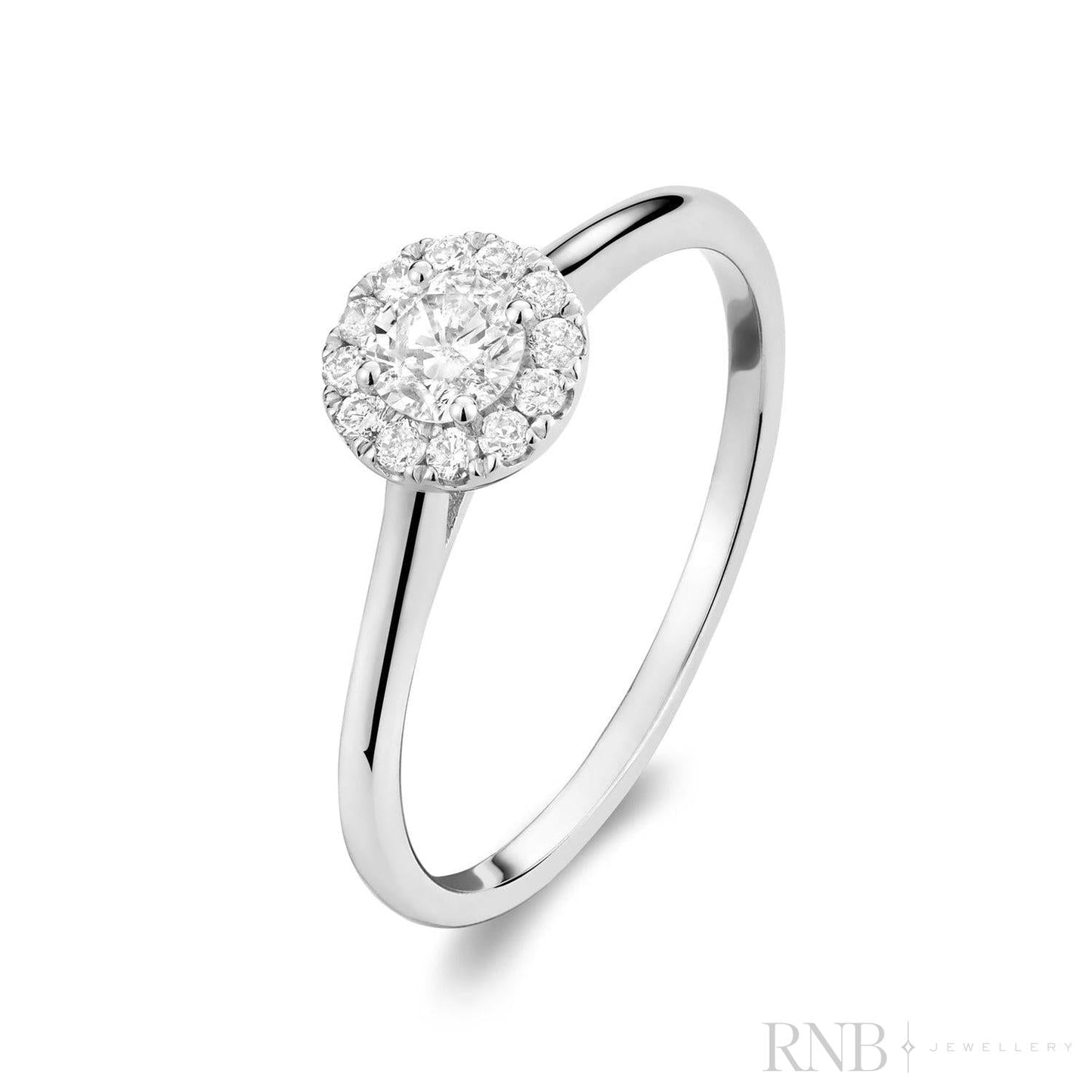 Round Diamond Halo Ring
