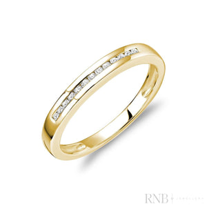 Channel Semi Eternity Diamond Band-RNB Jewellery